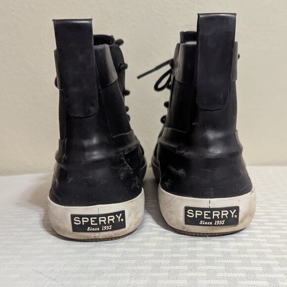 Sperry Cutter Rubber Rain Boots Men's Size 9 - Picture 4 of 8